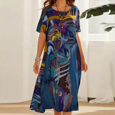 Jodie™ - Elegant Floral Printed Dress