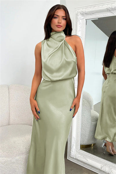 Claire™ - Elegant Long Halter Dress