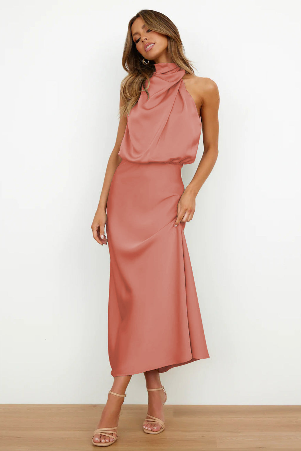 Louisa™ - Halter Neck Maxi Dress
