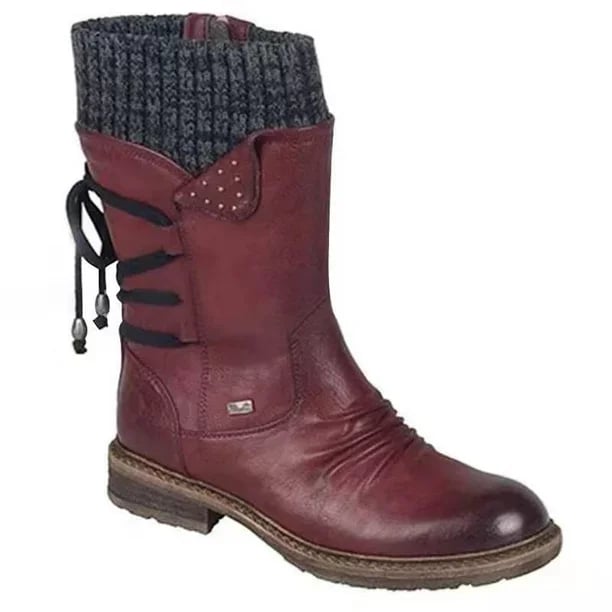 Catherine™ - Premium Waterproof Boots with Mid-Calf Zipper