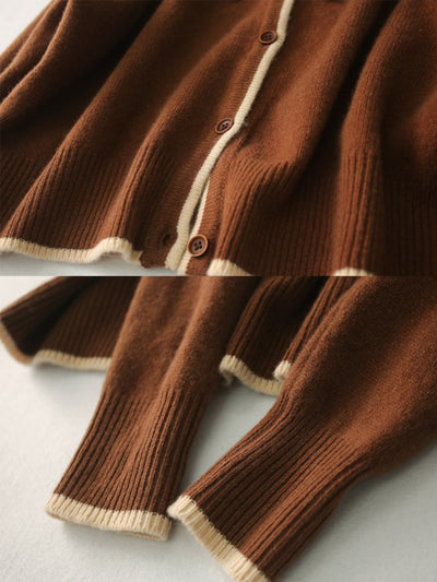 Aurora™ - Vintage Crew Neck knitted Cardigan