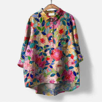 Isadora™ - Trendy Blouse with Art Print