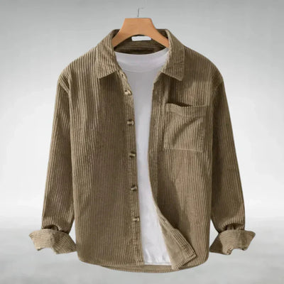 Simon™ -  Casual Corduroy Long Sleeve Shirt