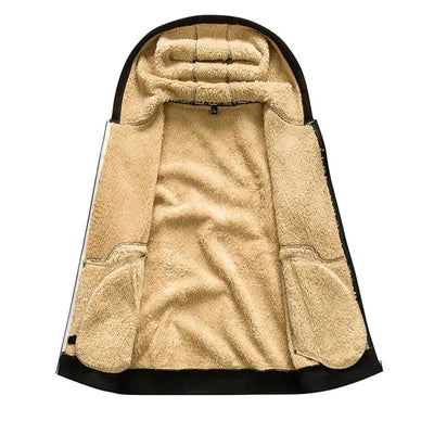 Arie™ - Men's Winter Coat with Hood and Fleece