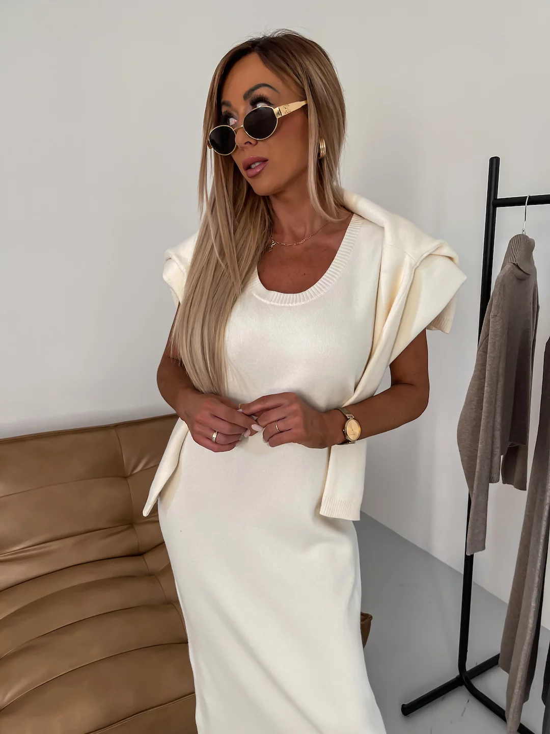 Nicole™ - Cozy Sophisticated Turtleneck Dress Set