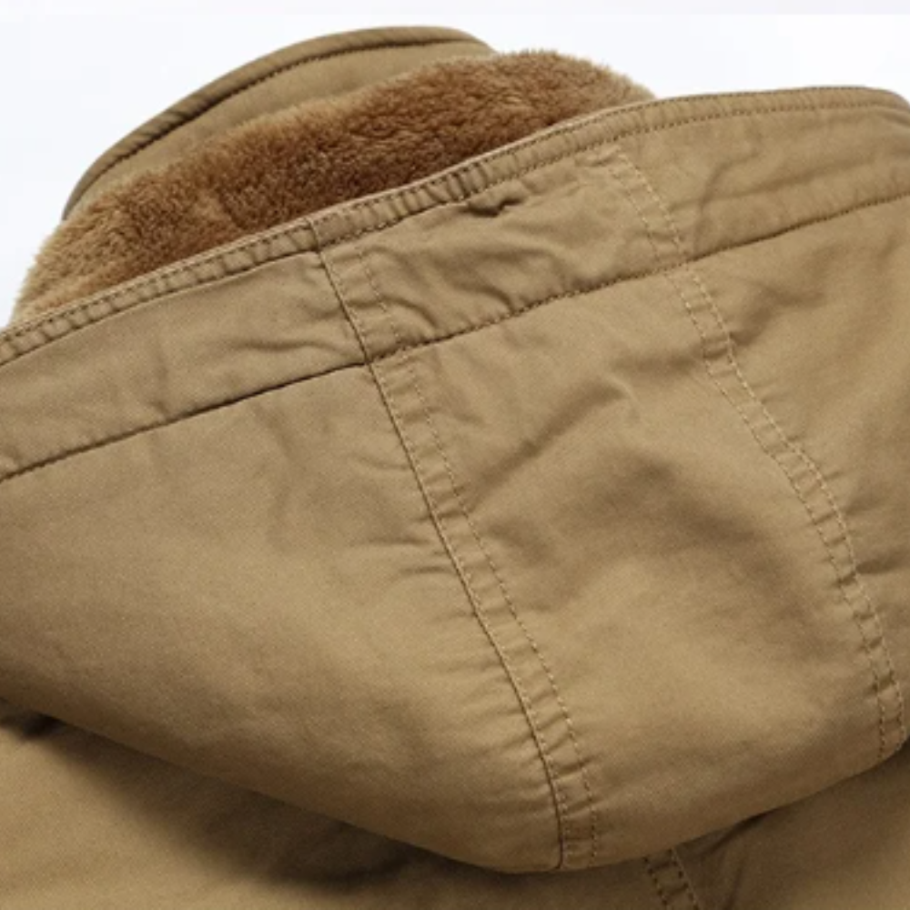 Elegant Padded Winter Jacket in Cotton