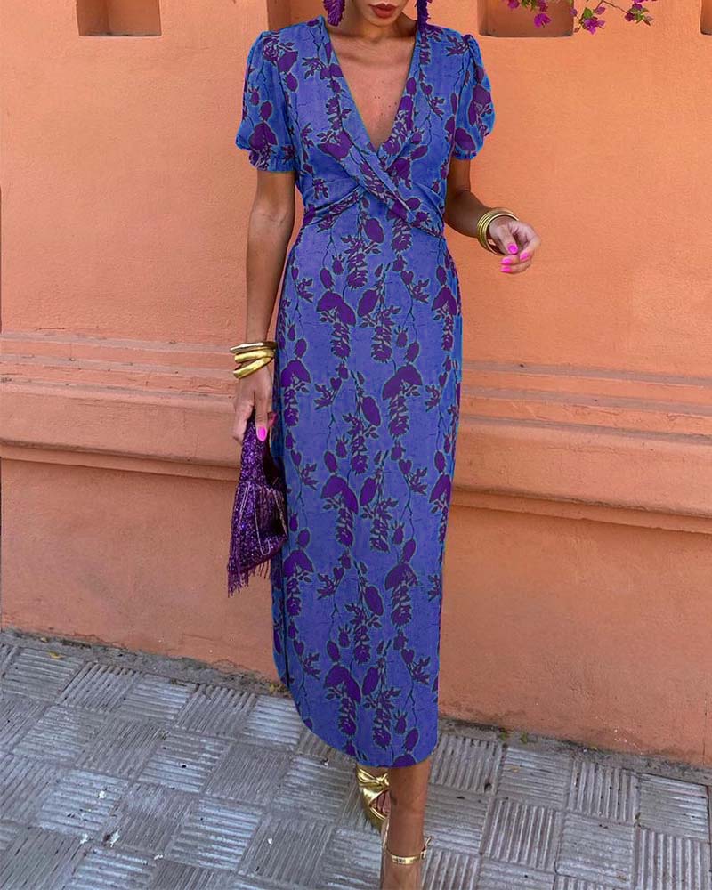 Nova™ - Midi Dress with Half Sleeves