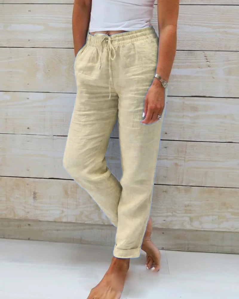 Victoria™ - Casual Elastic Waist Summer Trousers
