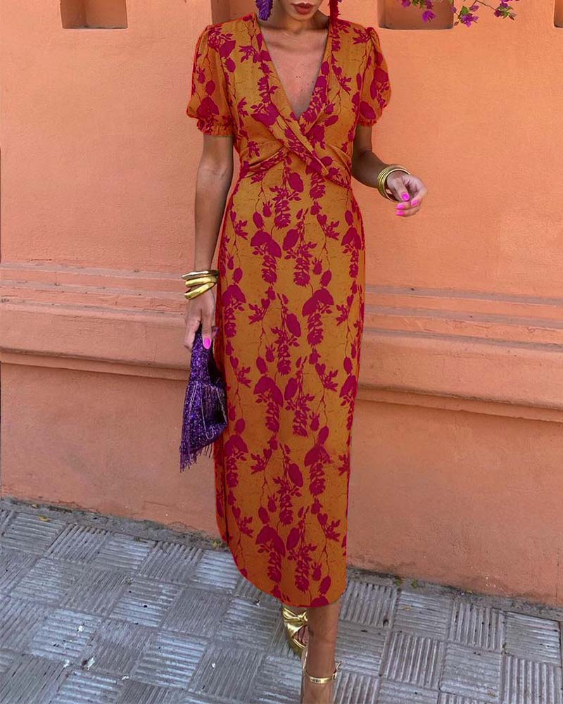 Nova™ - Midi Dress with Half Sleeves