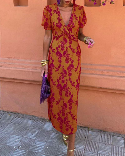 Nova™ - Midi Dress with Half Sleeves
