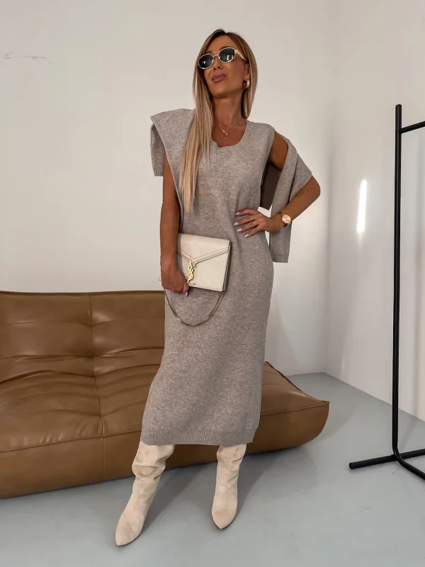 Nicole™ - Cozy Sophisticated Turtleneck Dress Set