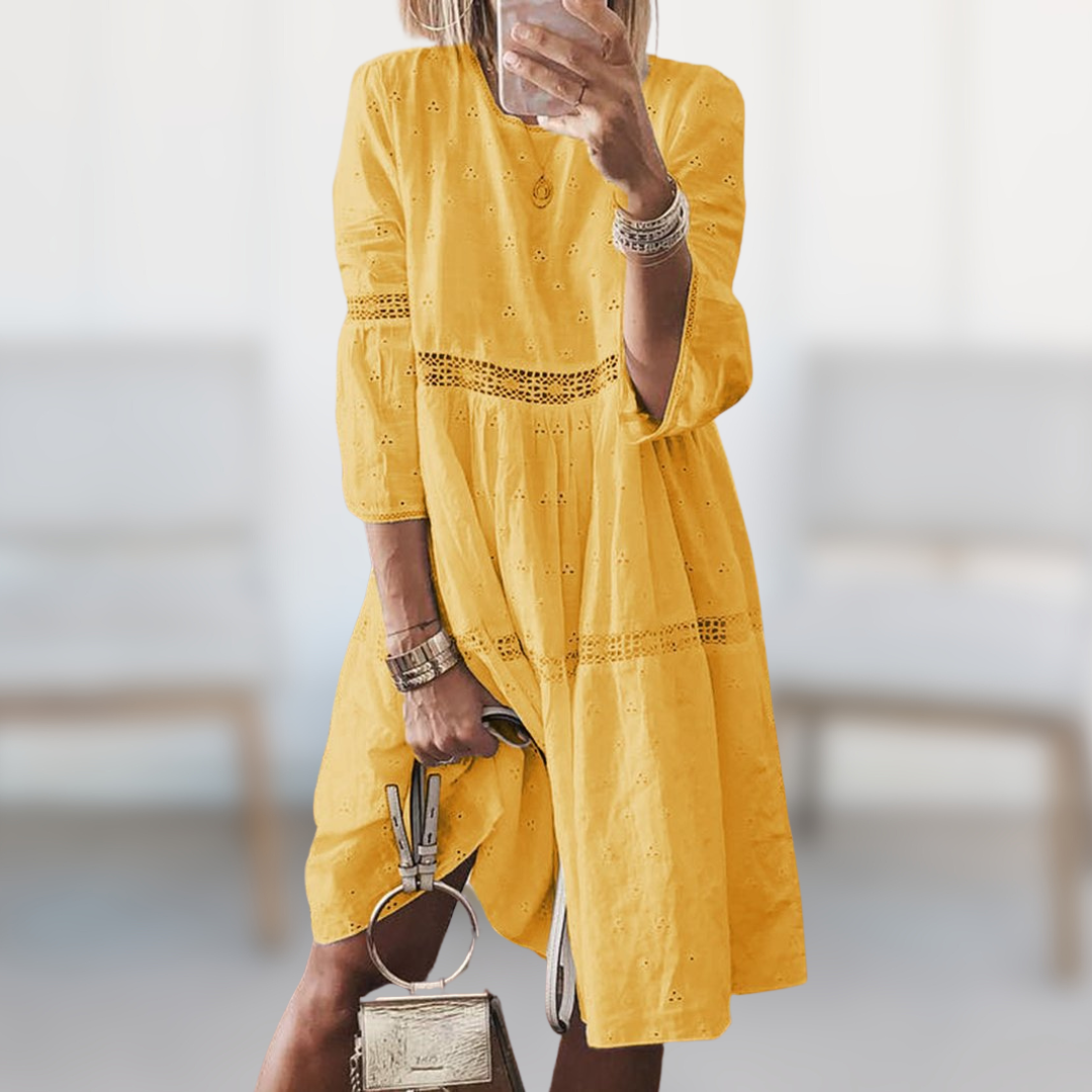 MARGARET™ - Elegant  Embroidered Summer Dress