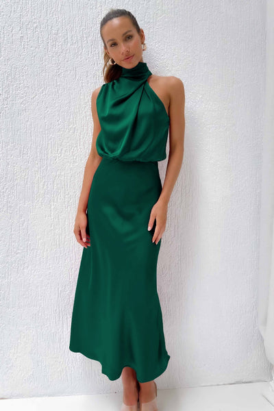 Louisa™ - Halter Neck Maxi Dress