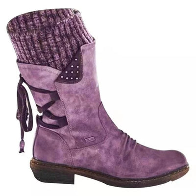 Catherine™ - Premium Waterproof Boots with Mid-Calf Zipper