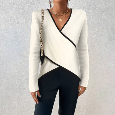 Alyssa™ – Elegant Warm V-neck Jumper