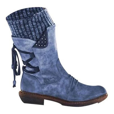 Catherine™ - Premium Waterproof Boots with Mid-Calf Zipper