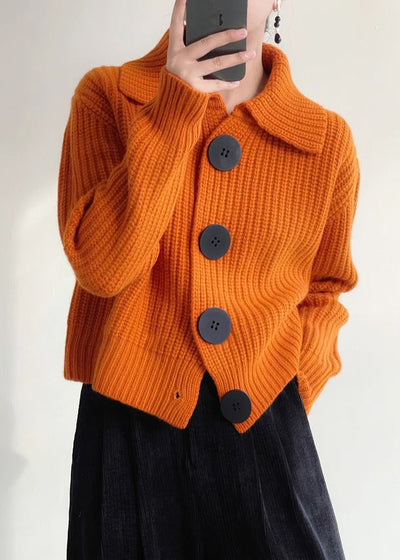 Mary™ - Modern Collar Button Down Cardigan