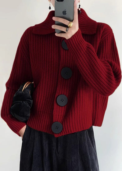 Mary™ - Modern Collar Button Down Cardigan