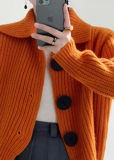 Mary™ - Modern Collar Button Down Cardigan
