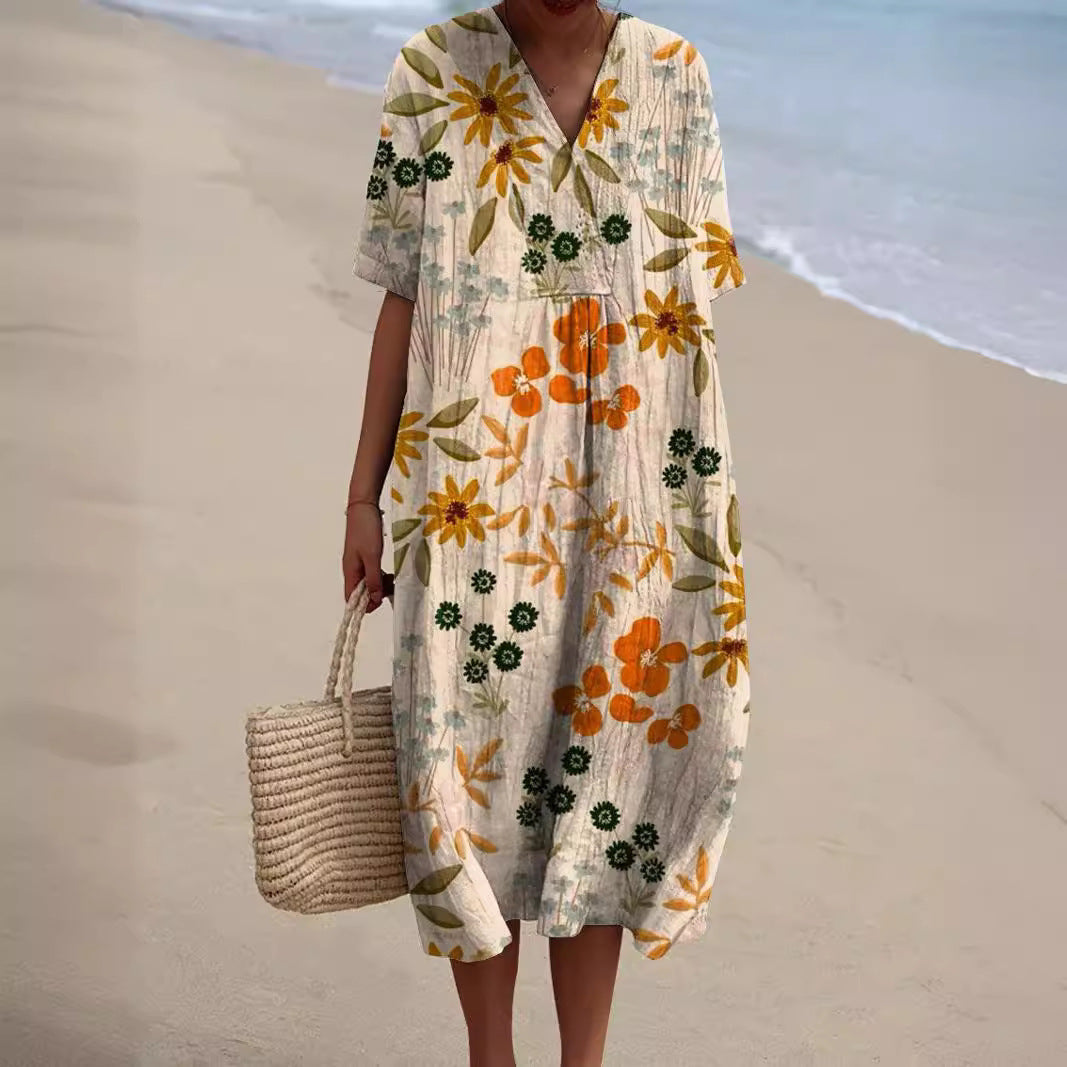 Margaret™ - Elegant Floral Maxi Dress