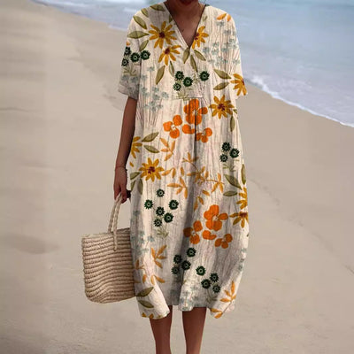 Margaret™ - Elegant Floral Maxi Dress