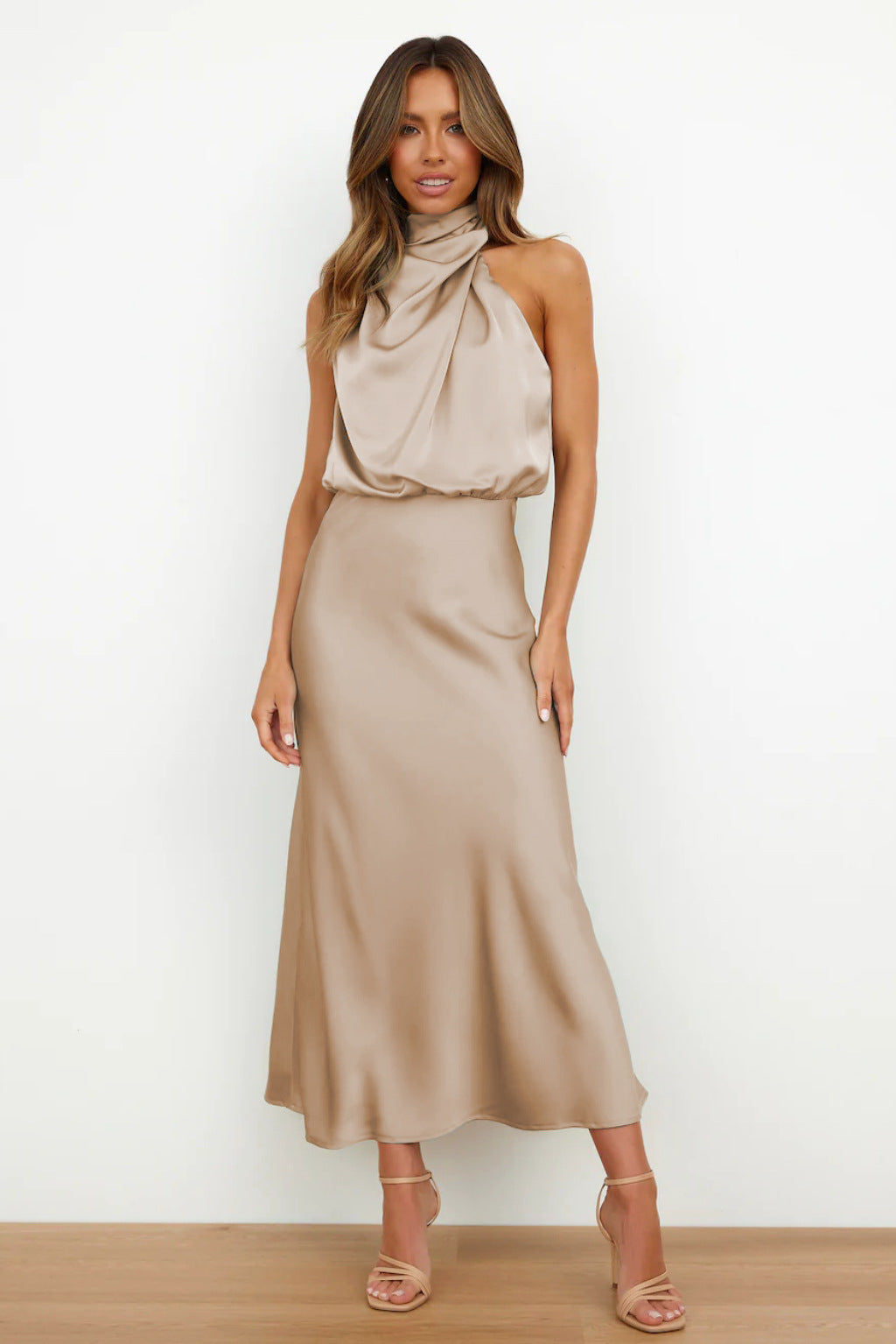 Louisa™ - Halter Neck Maxi Dress