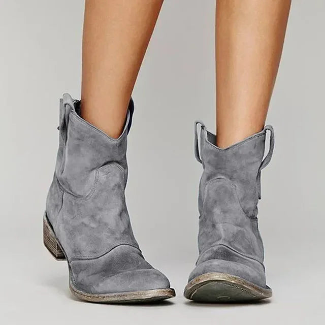 Millicent™ - Vintage Cowboy Ankle Boots