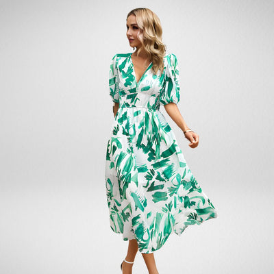 Lydia™ - Charming V-neck dress