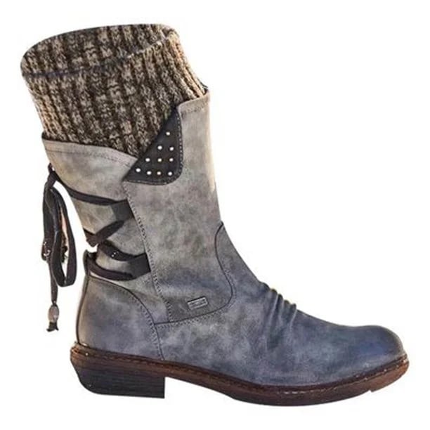 Catherine™ - Premium Waterproof Boots with Mid-Calf Zipper