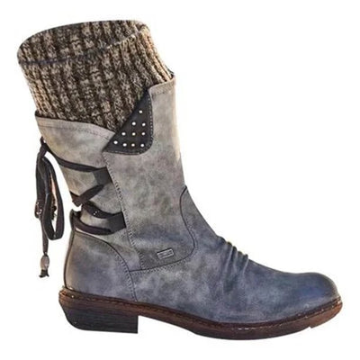 Catherine™ - Premium Waterproof Boots with Mid-Calf Zipper