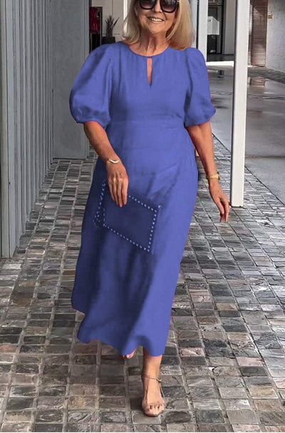 Beatrice™ - Elegant Puff-Sleeve Dress