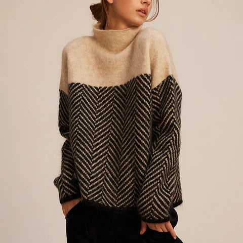 Mary™ - Cosy Sophisticated Turtleneck Patchwork