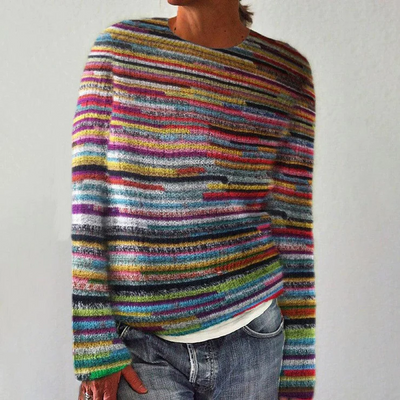 Wendy™ - Unique Striped Long-Sleeve Jumper