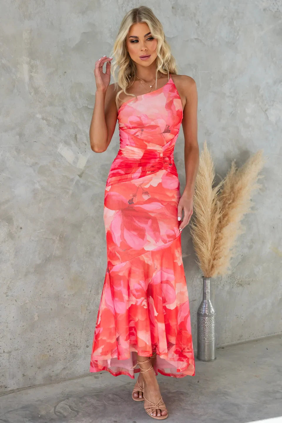 Hadley™ - Light and Elegant Midi Dress with Floral Print