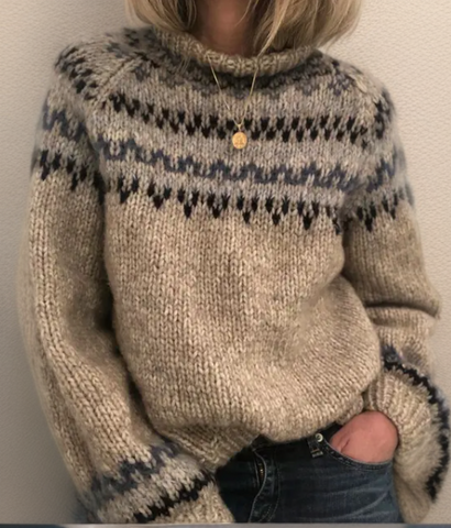 Rebecca™ - Chic Cozy Retro Knit Jumper