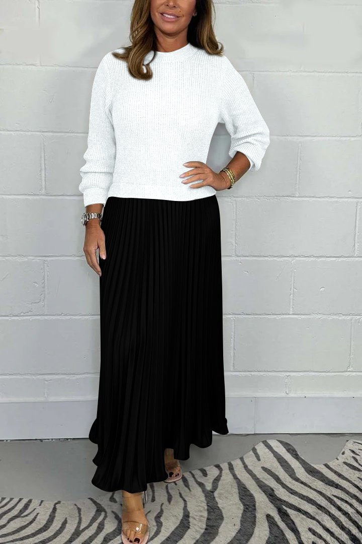 Rachel™ - Jersey Jumpsuit with Pleated Skirt