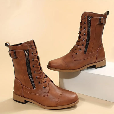 Charlotte™ - Orthopedic Round Toe Side Zip Boots