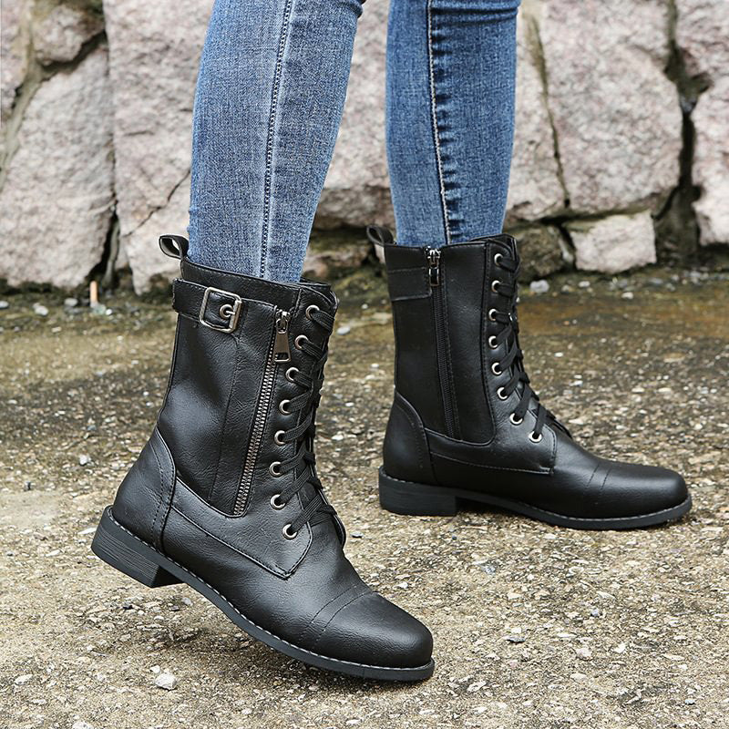 Charlotte™ - Orthopedic Round Toe Side Zip Boots