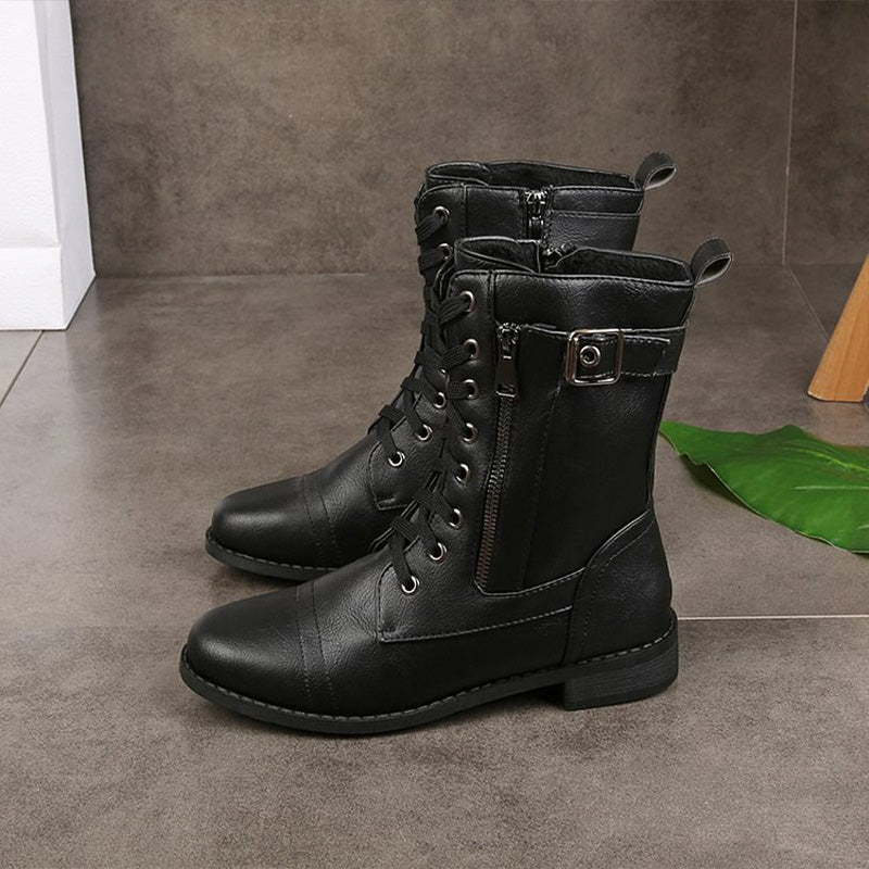 Charlotte™ - Orthopedic Round Toe Side Zip Boots