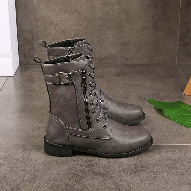 Charlotte™ - Orthopedic Round Toe Side Zip Boots