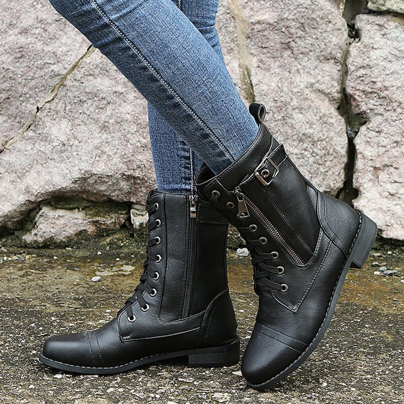 Charlotte™ - Orthopedic Round Toe Side Zip Boots