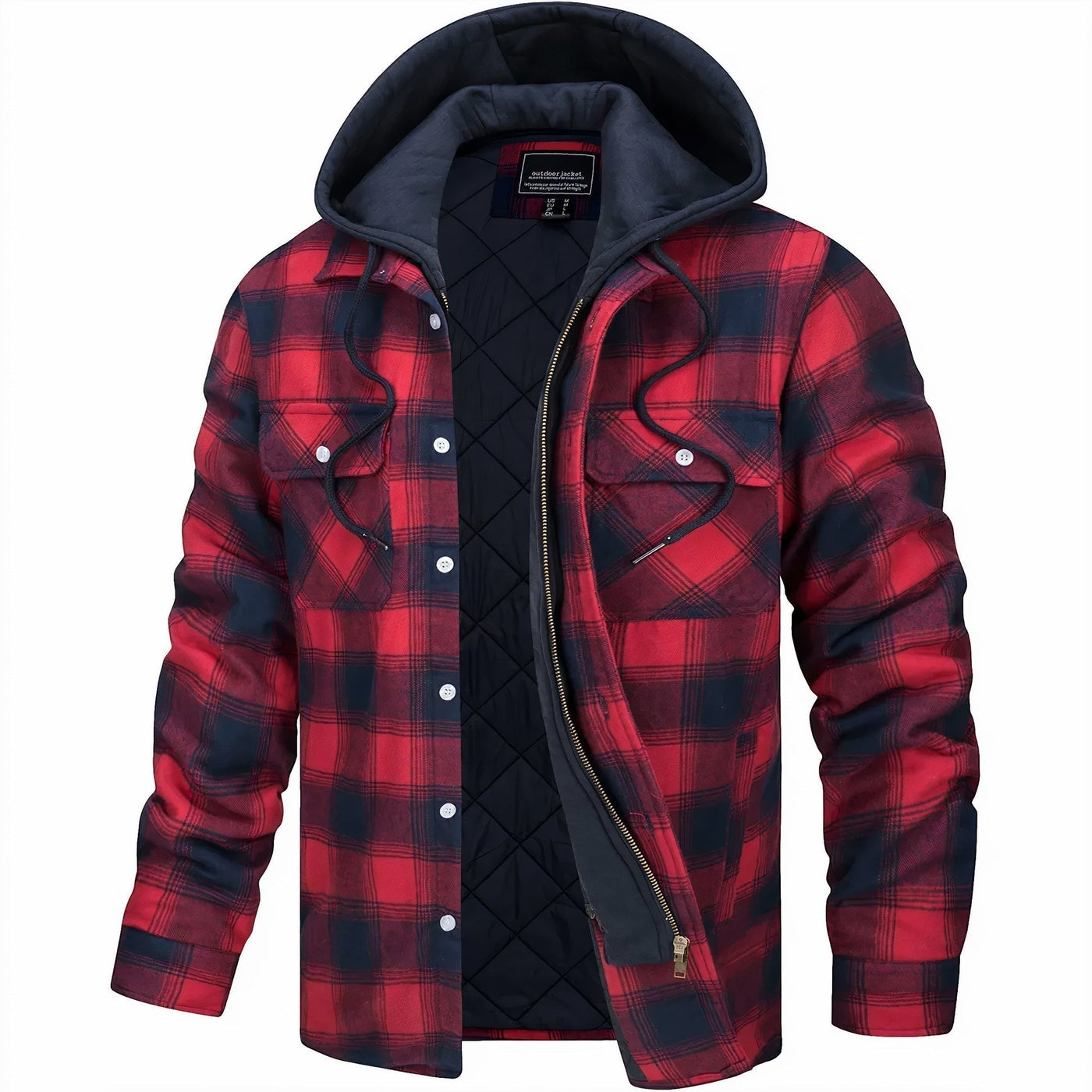 Harrison™ - Checked Hooded Jacket